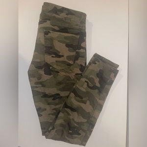 Gap Green Camouflage Legging Jeans